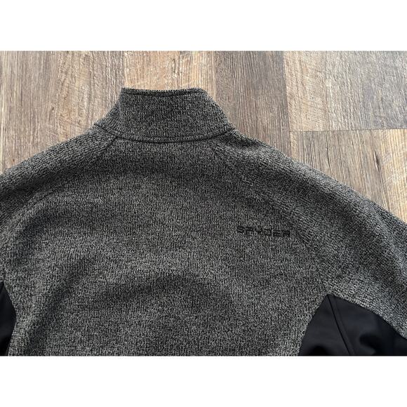 Spyder Men's Pullover with Black and Gray Panels - Picture 8 of 8